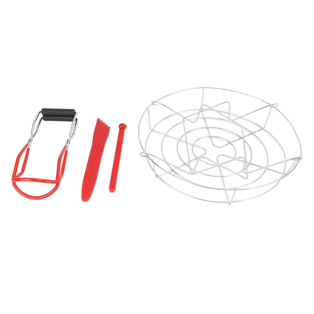 Canning Supplies Starter Kit Stainless Steel Magnetic Lid Lifter Bubble Popper Canning Jar Lifter Can Tongs for