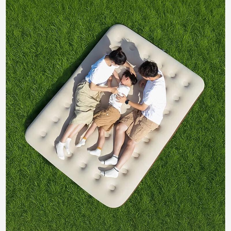 

MOBIGARDEN NX25663009 Double Camping Air Mattress with Built-in Pump