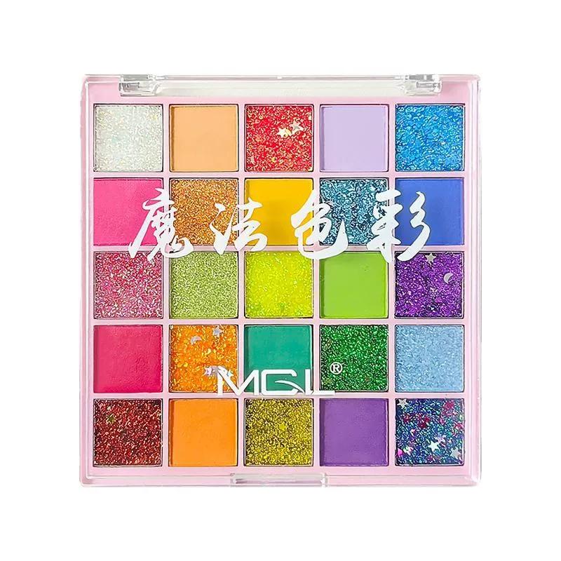 Performance Stage Makeup Eyeshadow Palette Glitter Powder Large Sequins Glue-Free Sequin Makeup Professional Cosmetics Complete Set