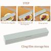 Distributeur de film plastique magnétique Boîte coupe-film conservateur Outils de rangement réutilisables pour papier ciré/boîte métallique/feuille d'aluminium Cuisine Alimentaire