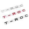AAZR1 Car Metal Trunk Letters Words Logo Badge Emblem Decals Sticker For Volkswagen VW T-ROC 2020 2021 2022 2023 Styling Accessories