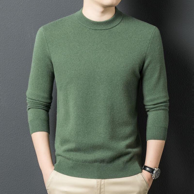 Fengxun Men's Mock Neck Knit Sweater FXT5389