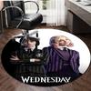 1pc Addams Family Wednesday5 Print Round Carpet Chair Round Carpet Suitable for Bedroom Living Room Home Decorative Carpet