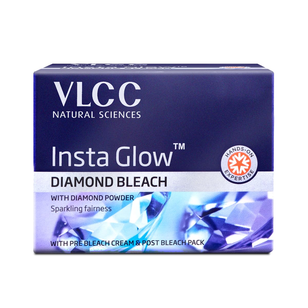 

VLCC Insta Glow Diamond Bleach 402g Pack Of 1 With Diamond Powder For Skin Brightening And Glow