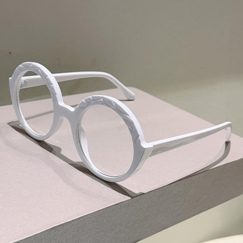 Oversized Round Vintage Anti Blue Light Optical Glasses Women Brand Designer Myopia Customize Prescription Eye Glasses Frame