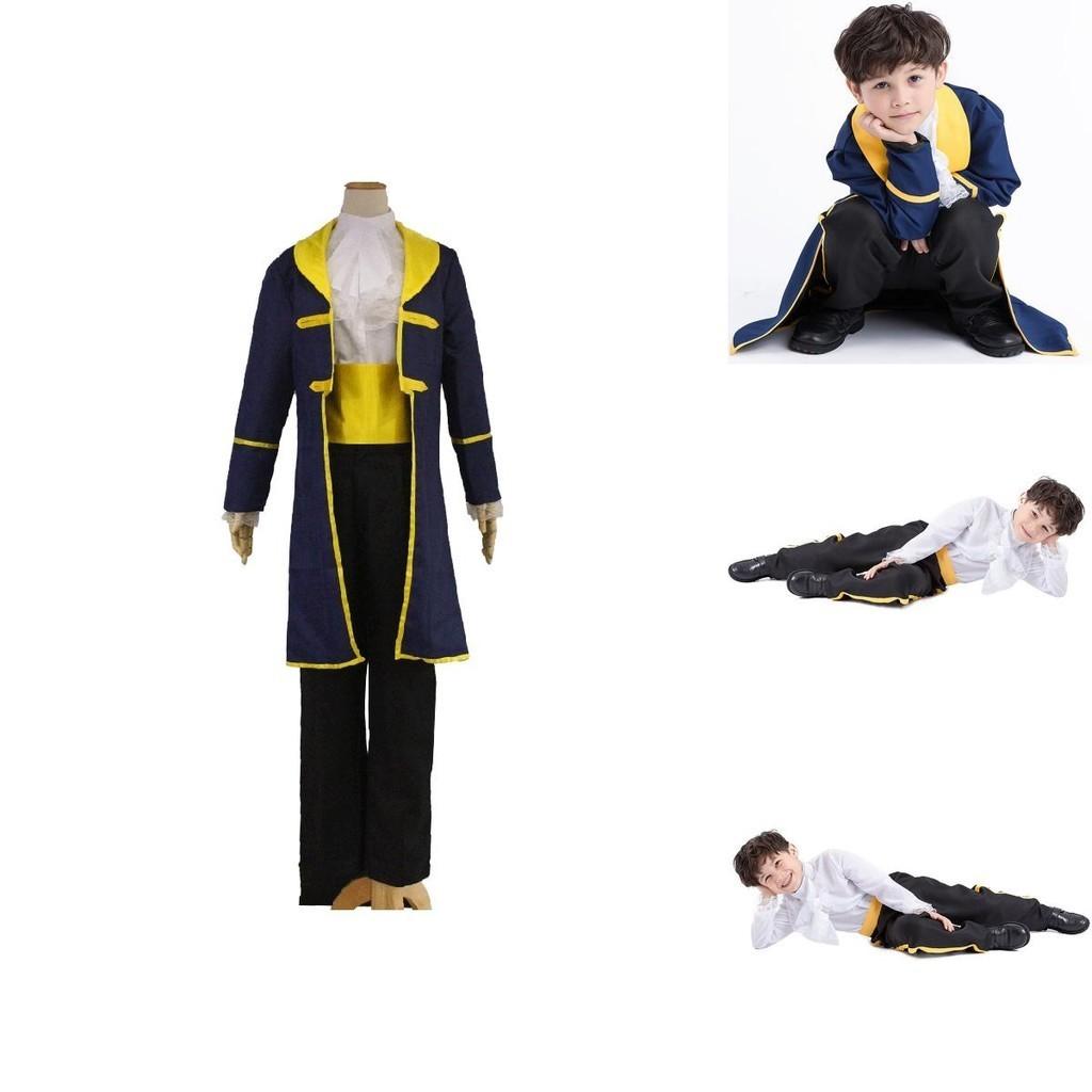 Costum Încântător de Prințul Adam din Frumoasa și Bestia Pentru Băieți cu Măiestrie Exquisită