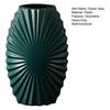 Plastic Ribbed Flower Vase Minimalist Modern Flower Holder Container Home Office Table Centerpiece Decorative Floral Plants Vase