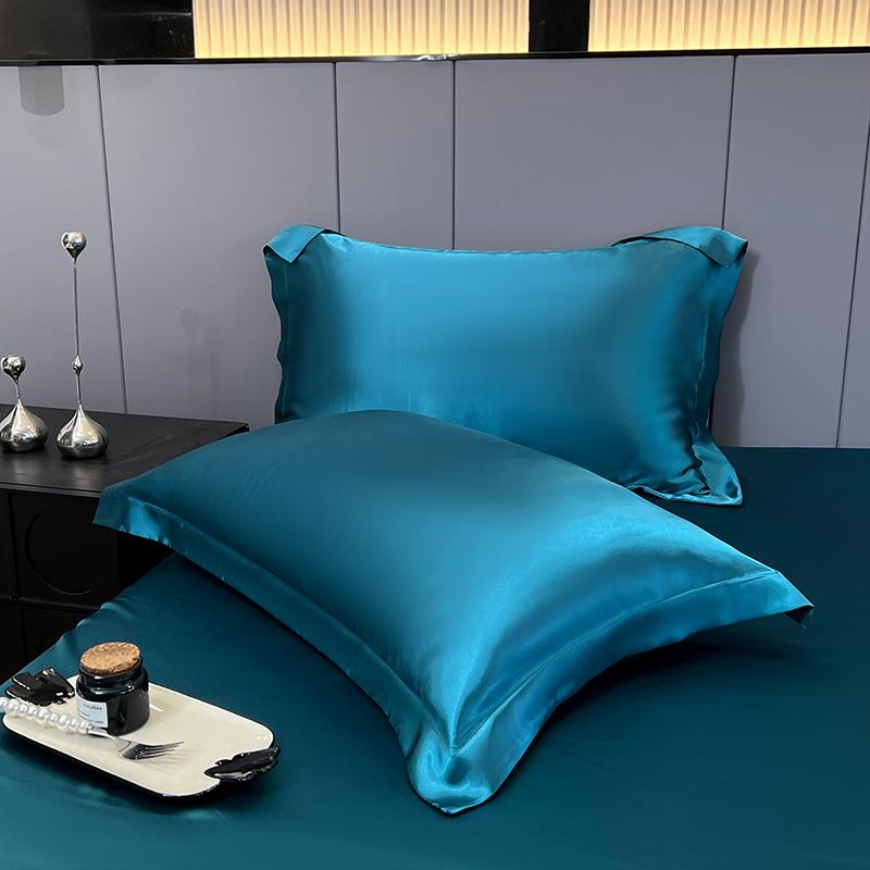 Eis-Seiden-Satin-Kissenbezug mit Reißverschluss - Luxuriöser Imitationsseiden-Kissenbezug