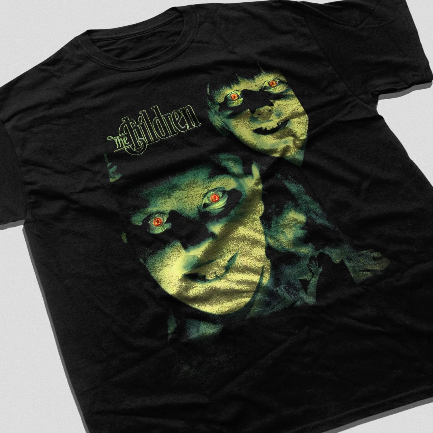 

100% Cotton T-shirt Mens Tees Top Horror Film The Children Halloween L