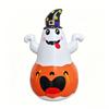 LED Light Halloween Decoration PVC Material Inflatable Witch Hat Pumpkin Lamp  Home Decoration