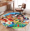 One Piece Pattern Round Rug, Indoor/Outdoor Mat, for Picnic, Gameroom, Bedroom, Office, Living Room, Home Decor Carpet, Birthday Gift