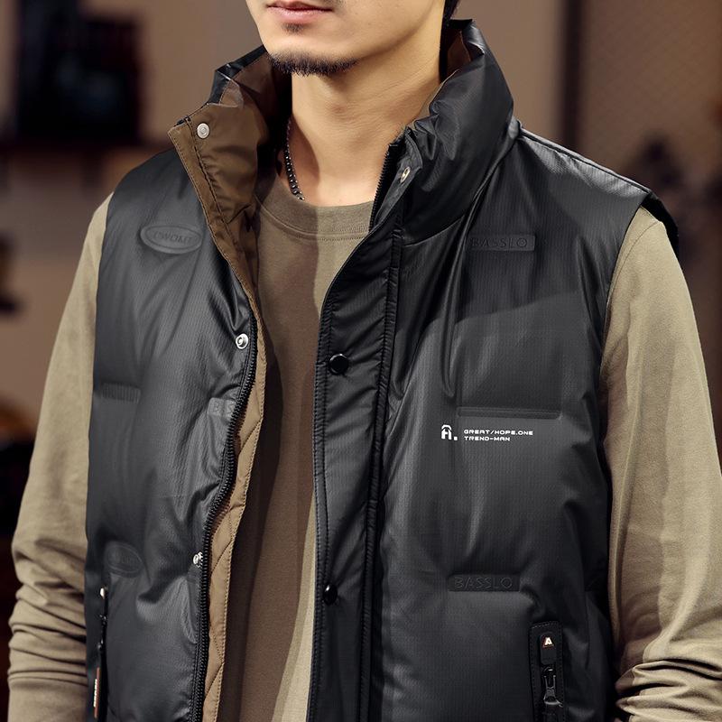 Men's 2025 Winter Down Vest - Thick, Warm, Sleeveless Jacket