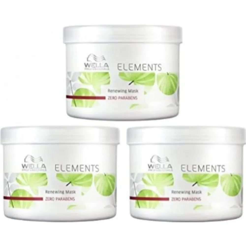 Wella Elements Renewing Treatment Mask 500ml x 3