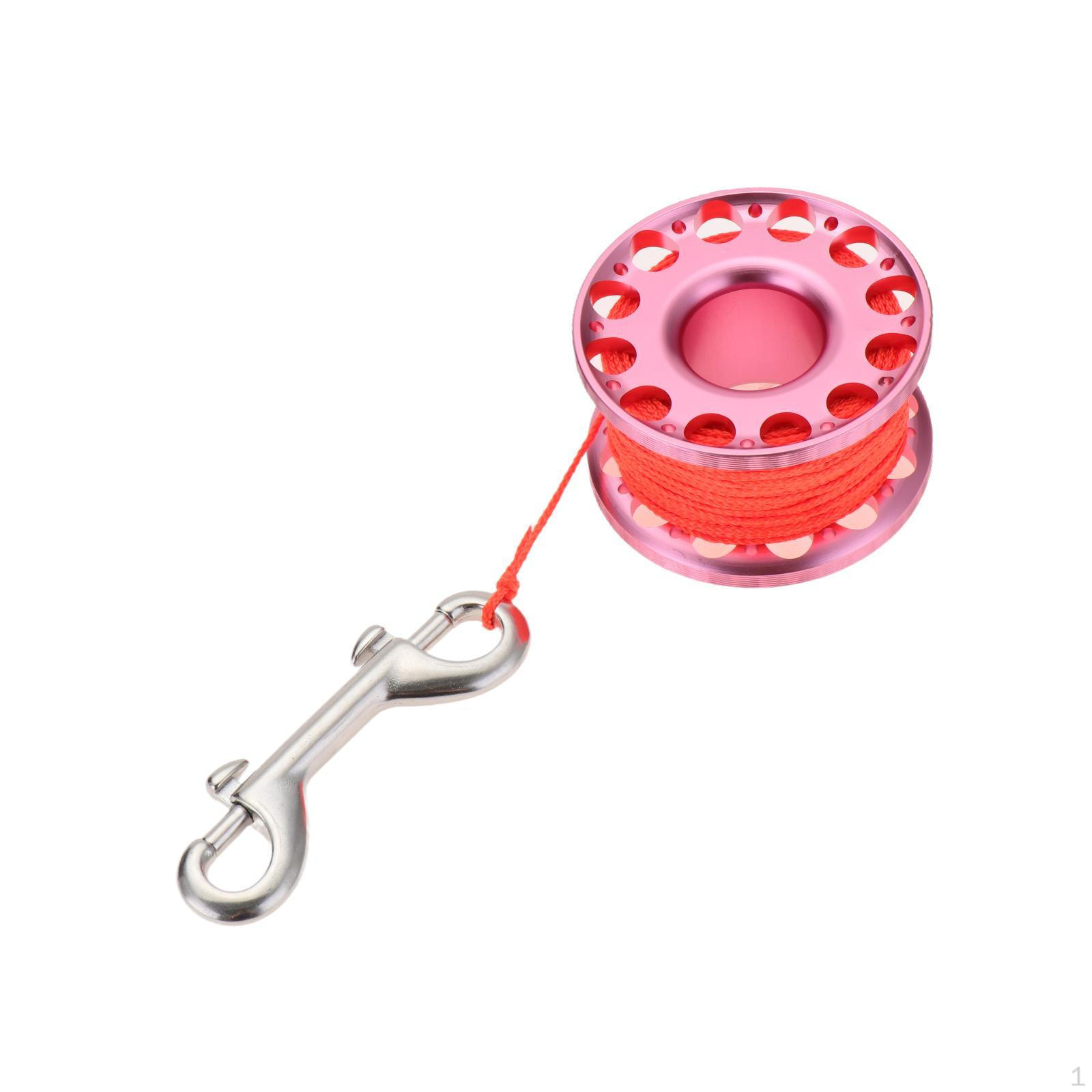 

30-метровая катушка для подводного плавания, катушка для дайвинга, катушка для пещерной лески для подводного плавания с маской и трубкой Pale Pinkish Gray