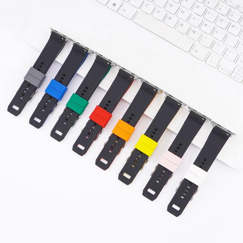 Honeycomb Texture Silicone Strap For Apple Watch Band 45mm 44mm 41mm 40mm 42mm Bracelet For iWatch Series 7 6 SE 5 4 3 Watchband