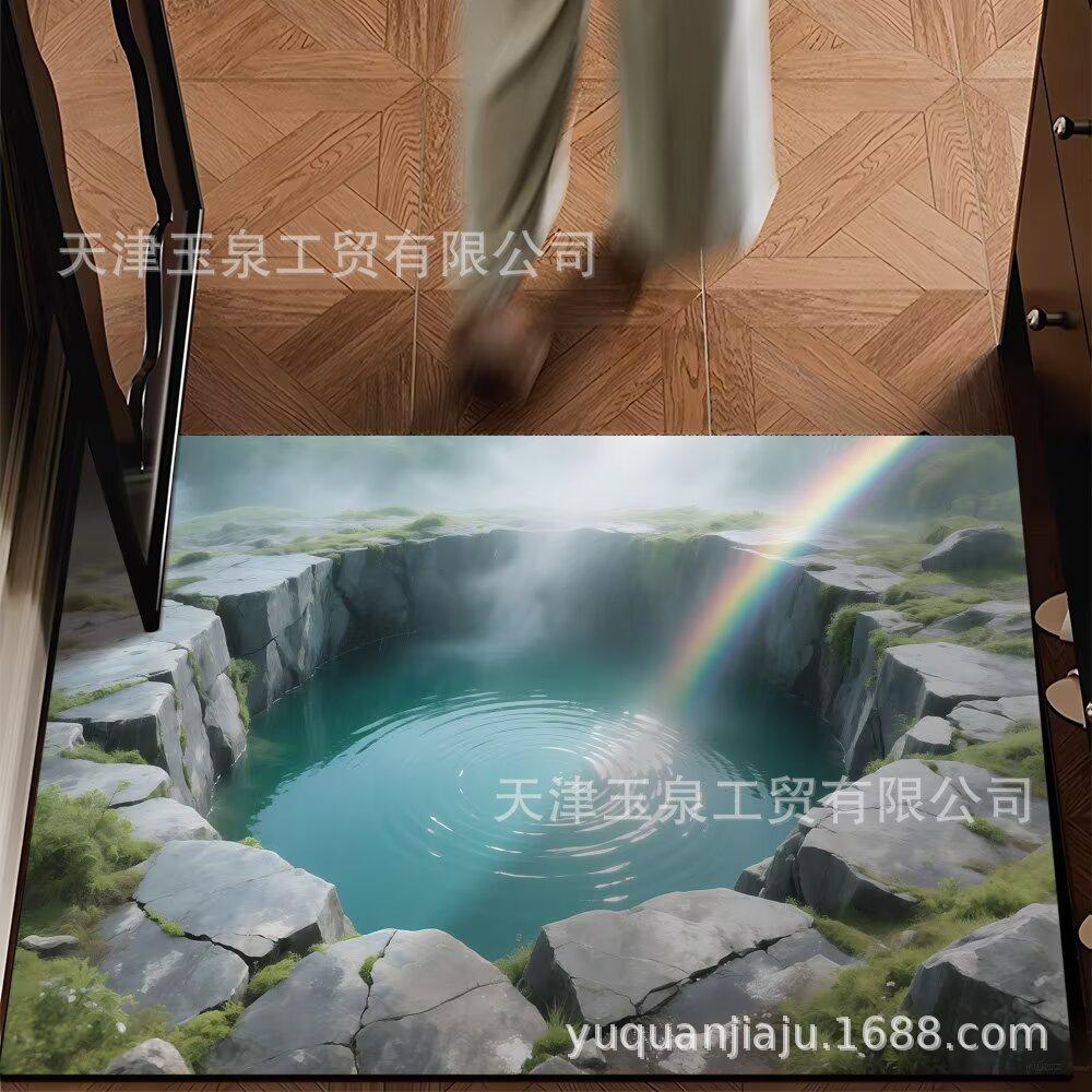 Home Floor Mat 3D Water Absorbing Quick Drying Floor Mat Dirt Resistant and Easy To Maintain Foot Mat