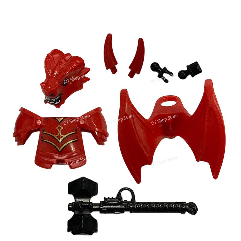 QQ04-7 Dragon Knights Heavy armor Bricks Assemble Building Blocks Action Figures accessories bricks Model Toys Christmas Gifts