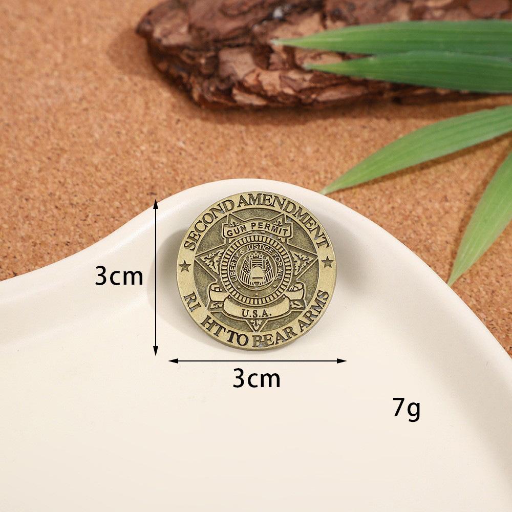 Creative Personality Brass Series Brooch Niche High-end Metal Badge Clothing Backpack Decorative Accessories