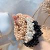 Mori Women'S Small Fresh Hand-Beaded Pearl Headstring Personality Hair Tie Bracelet Dual-Purpose Headwear
