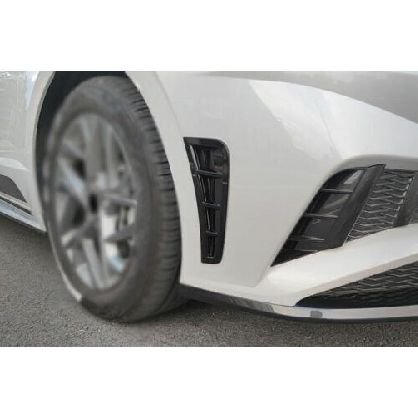 Gloss Black Fender Side Air Outlet Cover Trim Fit For Hyundai Sonata -