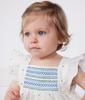 Frilled Dress and Bloomer Set A0CD5 12 Months 74cm [Petit Bateau] Off-white/multi-color