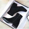 Size 32-43 Thick Heel Women Short Boots Fashion Slimming Ankle Boots Classic Style Autumn Winter Female SquareToe Women Boots