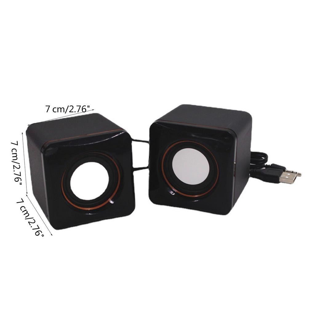 101Z USB Computer Small Horn Desktop Computer Laptop Phone Loudpeaker Mini Office Subwoofer Speaker Output RMS 3W2
