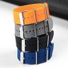 18mm 20mm 22mm Silikon Einteilige Uhrenarmbänder Universelles Weiches Wasserdichtes Gummi-Uhrenarmband für Damen Herren Schwarz Blau Grau Armband