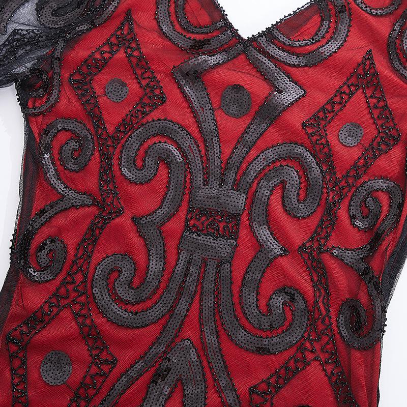 Boutique Explosive Vintage Tassel Evening Dress Sequins Handmade Beaded Party Banquet Dress