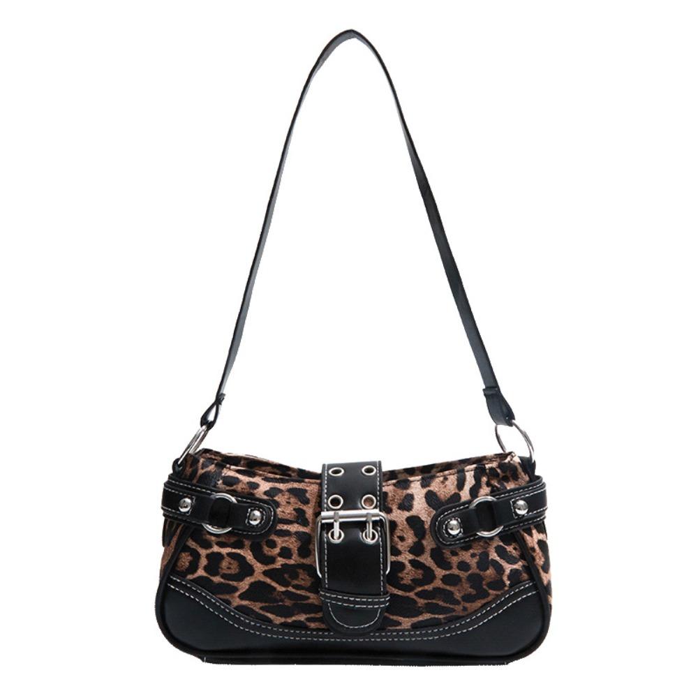 

Pu Leather Retro Rivet Underarm Bag Spicy Girl Locomotive Pack Punk Vintage Armpit Bag Girls чёрный