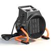 VEVOR Greenhouse Heater, 2000W Electric PTC Space Heater with Fan, Low & High Heat Modes, 15 Degrees Adjustable Angle, Overheat Protection