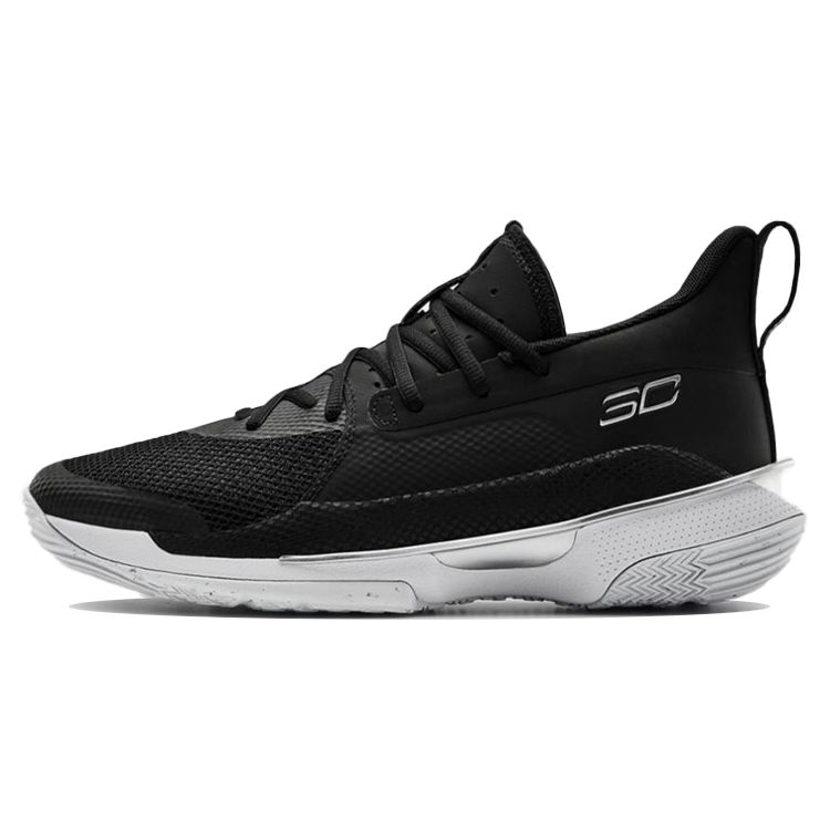 

Кроссовки унисекс Under Armour Curry 7 Team Black White Metallic-Silver 3023838-003