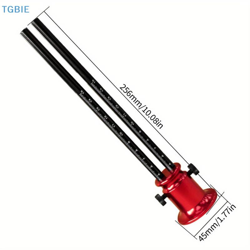 Double Head Wheel Marking Gauge Aluminum Parallel Line Drawing Tool Woodworking Marking Scriber Ruler With Metric And Inch Scale