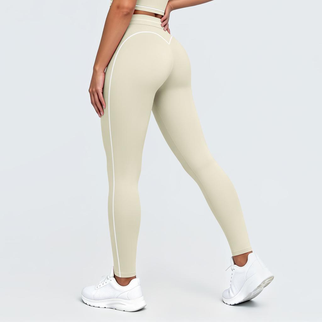 New contrasting color tight high elastic breathable yoga suit six-piece sports running fitness yoga suit women