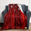 1Pc Winter Snowflakes Blanket Soft Throw Blanket For Home Bedroom Bed Sofa Travel Office Solid Christmas Blanket