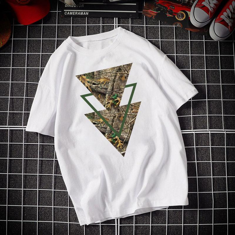 Short Sleeved Geometric Patterns Short Sleeve Fashion Printed Summer Fashion Casual Off Womens Clothing Women Women Graphics