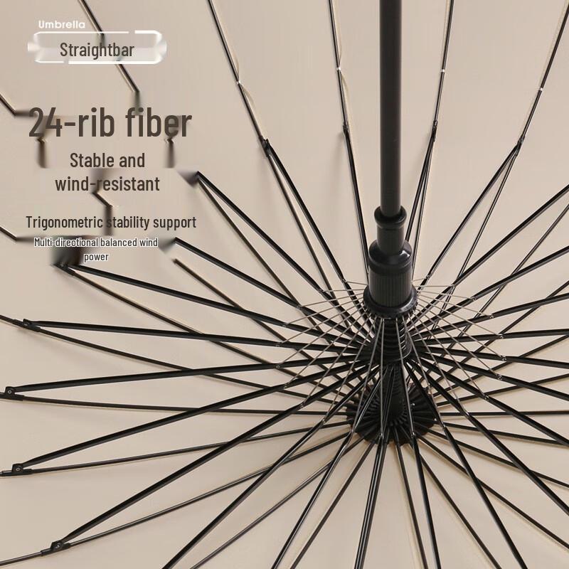 Pulian 24-Bone Long Handle Straight Umbrella