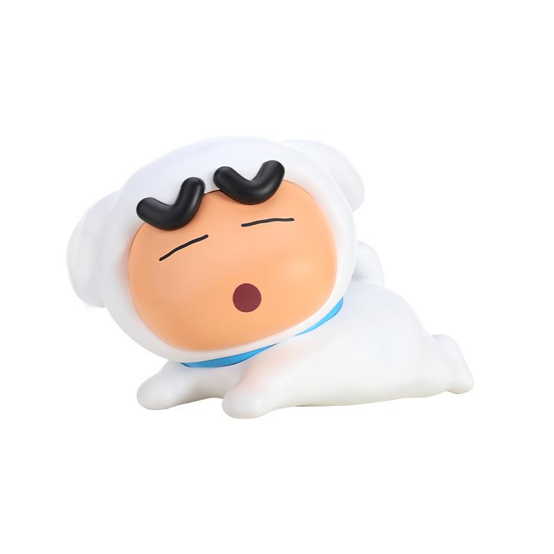 Crayon Shin-chan Crocodile Mountain Multifunctional Piggy Bank & 3D Phone Holder with Shiro Cosplay Card Slot Ornament