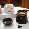 Keramik Ätherisches Öl Brenner Teelichthalter Löffel Aromatherapie Diffusor Stövchen Set für Wohnzimmer Schlafzimmer Dekorationen