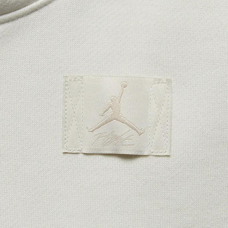 Jordan Flight Fleece Logo Patch Hooded Sweatshirt Women Sweatshirt Sail FV7051-133