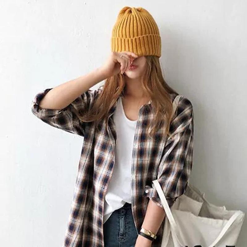 Classic Daily Women's Winter Hat Solid Warm Soft Hip Hop Autumn Knitted Hats Canady Colors Streetwear Beanies Cap