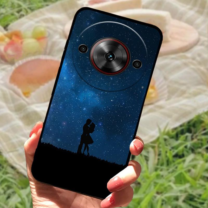 For ZTE Nubia Focus 5G Case Cover For Nubia Focus 5G Silicone Soft Marble Black Bumper Coque for ZTE Nubia Focus 5G Protective