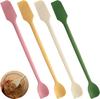 4-piece set of long handle double-head silicone small scraper (multi-color) kitchen pastry silicone scraper