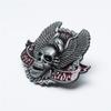 Hebilla de Cinturón Occidental de Águila Calavera, Moderna Lisa de 3,8 cm para Jóvenes
