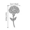 Luxury Floral Corsage with Pearls Metal Corsage Ornament Unique Carnation Brooch  Mother's Day Gift
