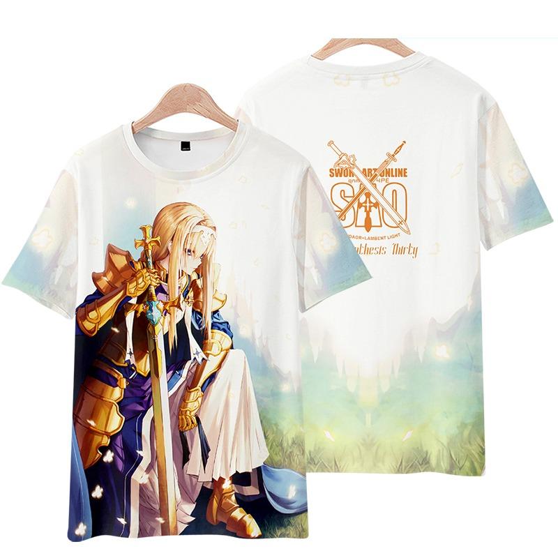 Sword Art Online AnimeT-Shirts Men Women Tee Shirt Short SleeveT Shirt Plus Size Tops