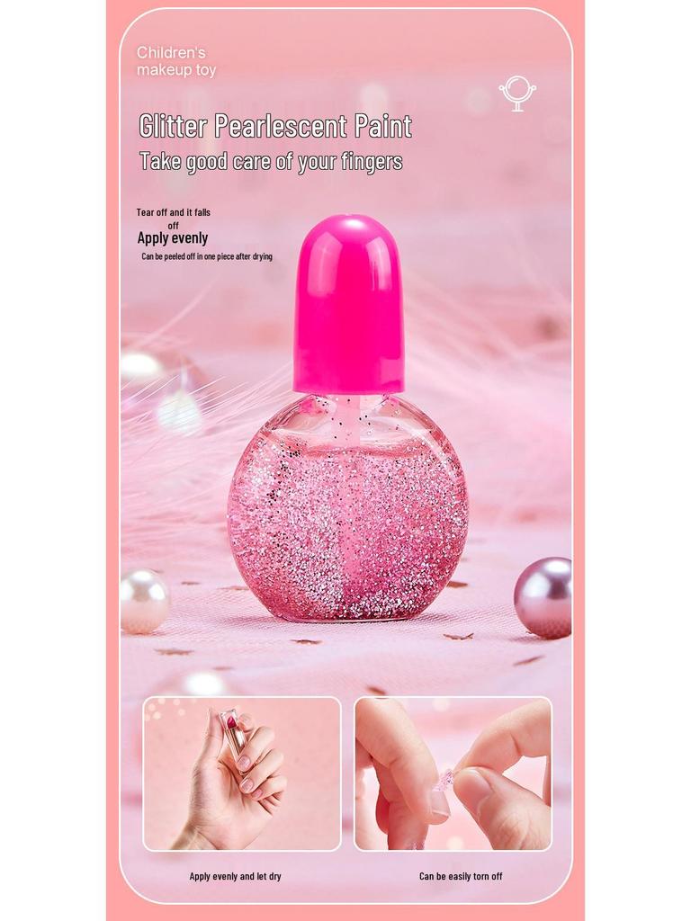 Children's Makeup Toy Set: Lipstick & Cosmetic Kit for Girls Aged 3-6 - Playhouse Edition