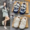 Versatile Mesh Breathable Bread Sneakers Board Shoes Ultra-light Super Soft Ugly Cute Big Head Casual Shoes 2025 New