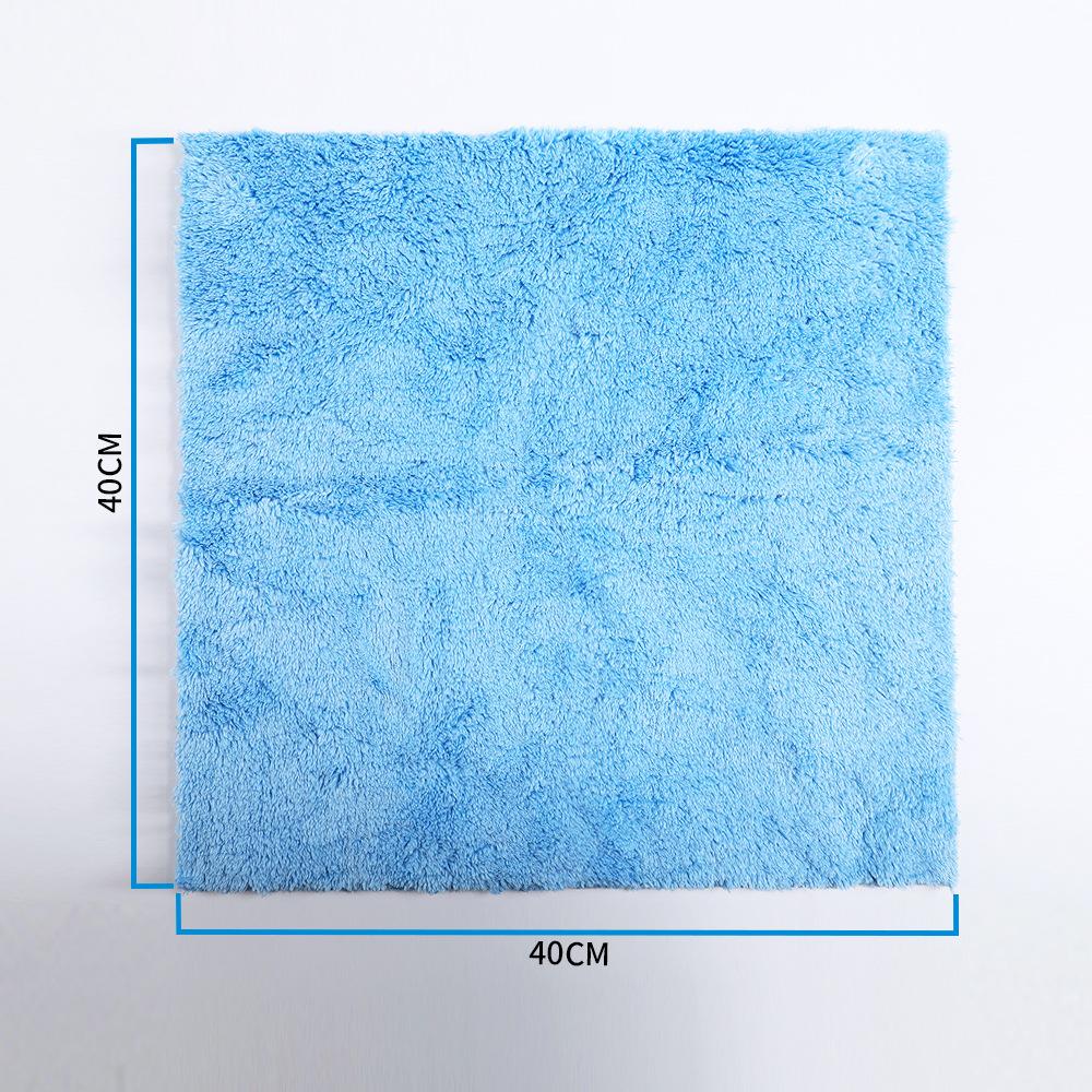 Microfiber ultrasonic trimmed coral fleece car towel thickened strong absorbent car wash towel cleaning towel