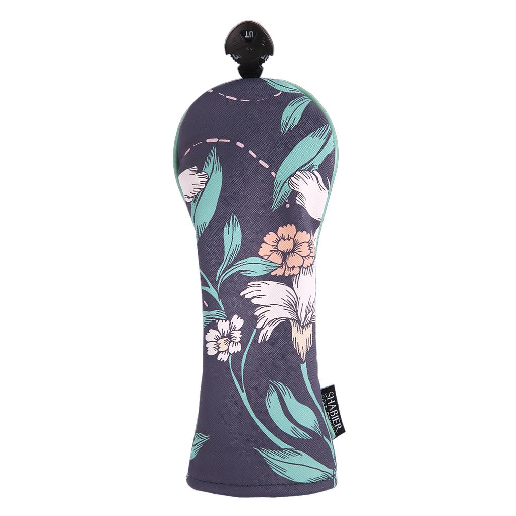 Hawaiian Style Soft PU Leather Printing Golf Club Headcover 3pcs Set Bundled Driver Fairway Wood Hybrid Covers 5
